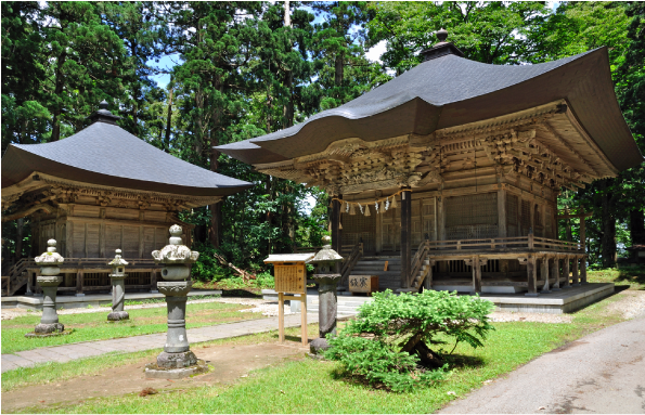 蜂子神社と厳島神社