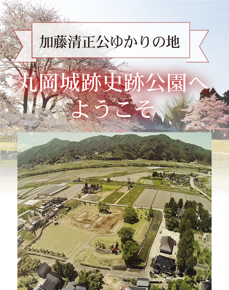 加藤清正公ゆかりの地 丸岡城跡史跡公園へようこそ